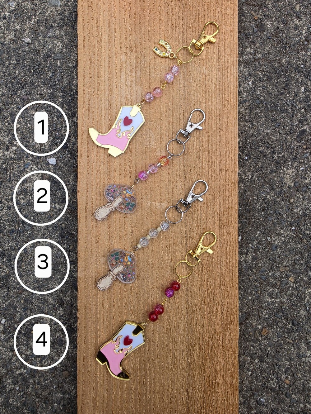 Handmade Aesthetic Keychains, Choose One